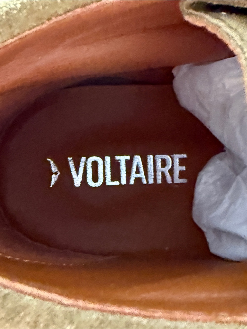 Zadig & Voltaire Tan Suede Santa Fe Dream Studs Bootie Moccasins 40 New in Box! - Picture 9 of 12